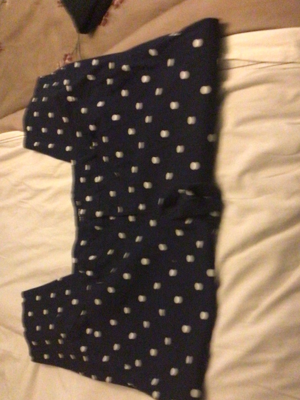 Old Navy Navy Blue Polka Dot ankle Pants